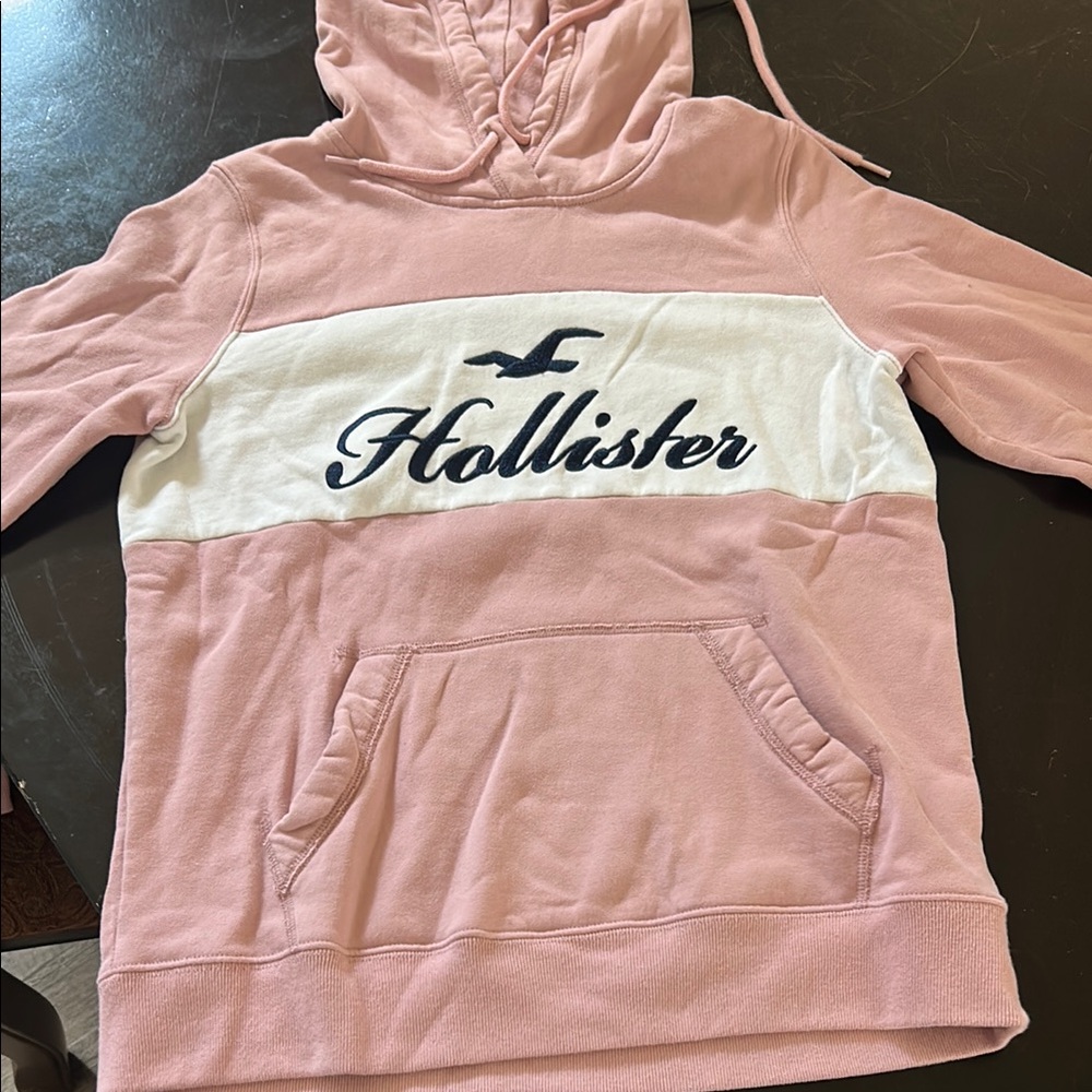 Pink Hollister hoodie